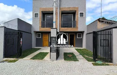 Sobrado à venda, 88 m² por r$ 465.000,00 - sítio cercado - curitiba/pr