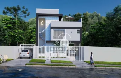 Sobrado à venda, 122 m² por r$ 720.000,00 - uberaba - curitiba/pr