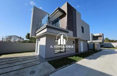 Sobrado com 3 dormitórios à venda, 149 m² por r$ 1.280.000,00 - portão - curitiba/pr