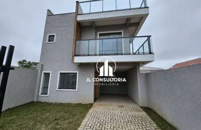Sobrado com 3 dormitórios à venda, 205 m² por r$ 798.000,00 - pinheirinho - curitiba/pr