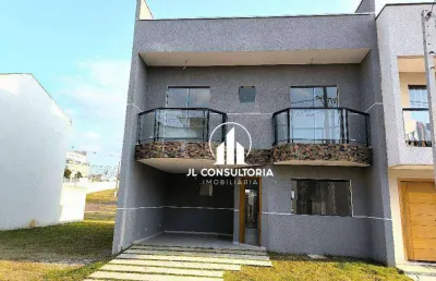 Sobrado à venda, 132 m² por r$ 530.000,00 - campo de santana - curitiba/pr