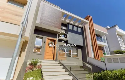 Casa em condomínio fechado com 3 quartos à venda na rua maria luiza bazzani natal, 381, uberaba, curitiba por r$ 2.940.000