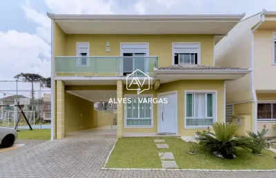 Casa em condomínio fechado com 4 quartos à venda na rua júlia huga maria negrello, 244, umbará, curitiba por r$ 1.190.000