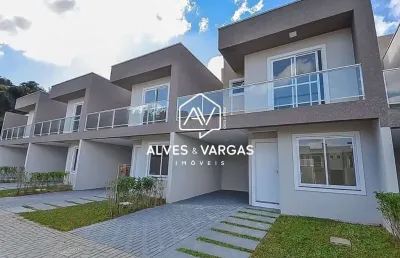 Casa em condomínio fechado com 3 quartos à venda na rua íris antônio campos, 369, campo comprido, curitiba por r$ 720.000