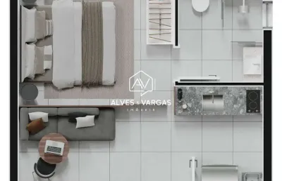 Apartamento com 1 quarto à venda na avenida república argentina, 1793, água verde, curitiba por r$ 323.700