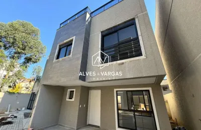 Casa em condomínio fechado com 3 quartos à venda na josé boguszewski, 65, abranches, curitiba por r$ 1.080.000