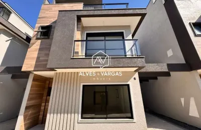 Casa em condomínio fechado com 3 quartos à venda na rua doutor euzébio de oliveira, 254, uberaba, curitiba por r$ 729.000