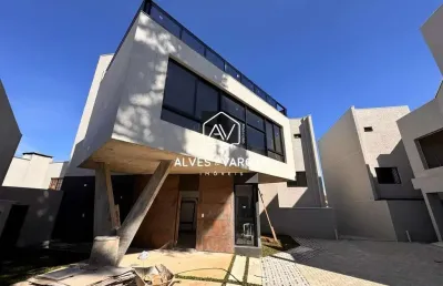 Casa em condomínio fechado com 3 quartos à venda na rua general ary duarte nunes, 519, uberaba, curitiba por r$ 1.080.000
