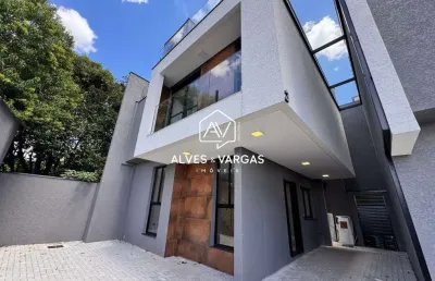 Casa em condomínio fechado com 3 quartos à venda na ferreira, 20, uberaba, curitiba por r$ 829.000