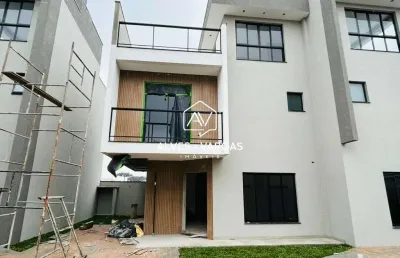 Casa em condomínio fechado com 3 quartos à venda na travessa ferreira, 52, uberaba, curitiba por r$ 790.000