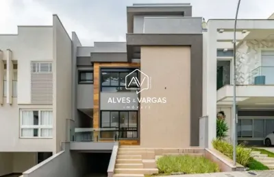 Casa em condomínio fechado com 3 quartos à venda na rua maria luiza bazzani natal, 381, uberaba, curitiba por r$ 2.880.000