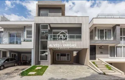 Casa em condomínio fechado com 4 quartos à venda na rua maria luiza bazzani natal, 381, uberaba, curitiba por r$ 2.790.000