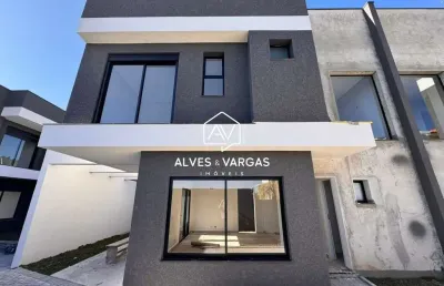 Casa em condomínio fechado com 3 quartos à venda na rua mário bueno sobrinho, 57, uberaba, curitiba por r$ 699.000