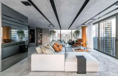Condomínio agia faria lima rua chipre, 70. apartamento à venda itaim bibi, 3 quartos, sendo 3 suítes, mobília jader almeida, 236 m², varanda gourmet e 4 vagas. arquiplan agia faria lima alto padrão no