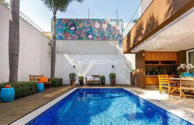 Jardim paulista rua henrique martins. casa à venda jardim paulista, 3 quartos, sendo 3 suítes, 495m², projeto dado castello branco, paisagismo por maria joão d'orey, piscina, área gourmet, rooftop e 3