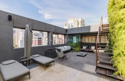 Edificio itabiri alameda casa branca, 930. cobertura à venda jardim américa, 3 quartos, sendo 3 suítes, 449m², reformada projeto paloma yamagata e paisagismo gilberto elkis, piscina, área gourmet e 3 
