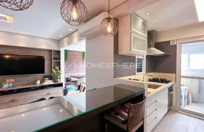 Apartamento novo à venda no brooklin, 80 m², com 2 suítes, 1 vaga.