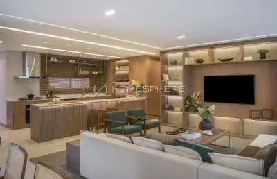 Apartamento com 201 m², 3 quartos sendo 3 suítes à venda no bairro brooklin.