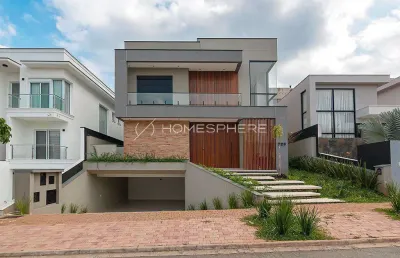 Casa de condomínio com 480 m², 4 quartos sendo 4 suítes à venda no bairro alphaville.