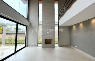 Casa nova e moderna à venda em aldeia da serra com 4 suítes, piscina e projeto assinado.