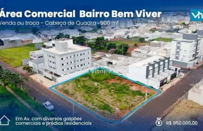Área à venda, 900 m² por r$ 950.000,00 - loteamento vida nova - uberlândia/mg
