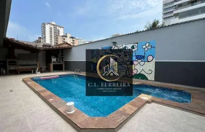 Casa com 3 dormitórios à venda, 209 m² por r$ 2.800.000 - canto do forte - praia grande/sp
