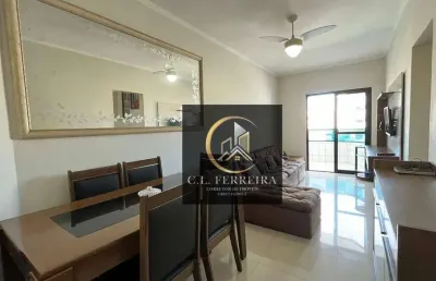 Apartamento com 1 dormitório à venda, 52 m² por r$ 300.000,00 - vila assunção - praia grande/sp