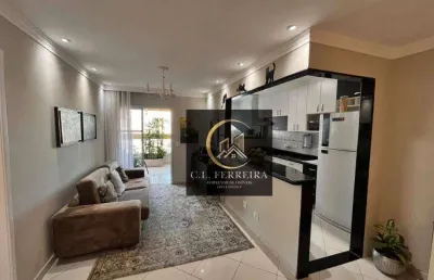 Apartamento com 1 dormitório à venda, 61 m² por r$ 375.000,00 - aviação - praia grande/sp
