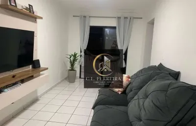 Apartamento com 2 dormitórios à venda, 90 m² por r$ 395.000,00 - boqueirão - praia grande/sp