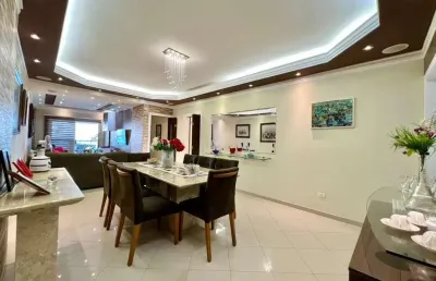 Apartamento com 3 dormitórios à venda, 140 m² por r$ 1.370.000,00 - vila guilhermina - praia grande/sp