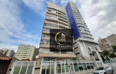 Apartamento mobiliado com 2 dormitórios à venda, 80 m² por r$ 450.000 - tupi - praia grande/sp