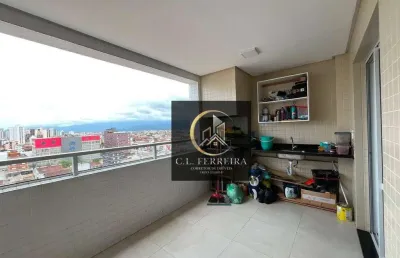 Apartamento 1 quarto - lazer completo  à venda, 57 m² por r$ 370.000 - tupi - praia grande/sp