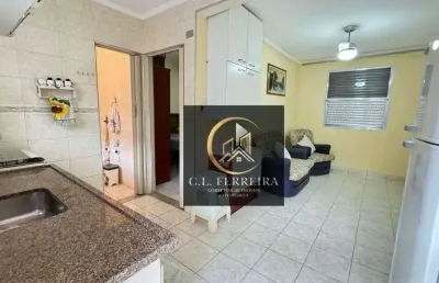 Apartamento com 1 dormitório à venda, 38 m² por r$ 220.000 - canto do forte - praia grande/sp
