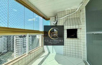 Apartamento com 1 dormitório à venda, 45 m² por r$ 370.000,00 - tupi - praia grande/sp