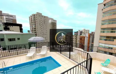 Cobertura com 3 piscina à venda, 208 m² por r$ 1.150.000 - aviação - praia grande/sp