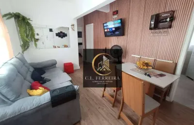 Apartamento com 2 dormitórios à venda, 43 m² por r$ 300.000,00 - tupi - praia grande/sp
