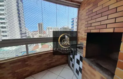 Apartamento com 2 dormitórios à venda, 70 m² por r$ 400.000,00 - tupi - praia grande/sp