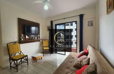 Apartamento com sacada e 1 quarto à venda, 49 m² por r$ 285 - boqueirão - praia grande/sp