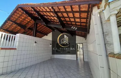 Casa geminada com 1 dormitório e edícula à venda por r$ 350.000 - solemar - praia grande/sp