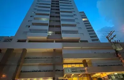 Lançamento apartamento - varanda gourmet - 1 suíte  à venda, 59 m² por r$ 470.000 - aviação - praia grande/sp