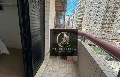 Apartamento com 2 dormitórios à venda, 76 m² por r$ 375.000 - aviação - praia grande/sp