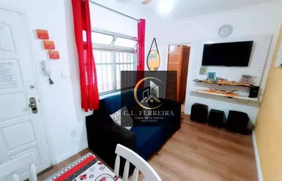 Apartamento à venda, 42 m² por r$ 225.000,00 - tupi - praia grande/sp