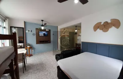 Kitnet vista mar com 1 dormitório à venda, 44 m² por r$ 225.000 - tupi - praia grande/sp