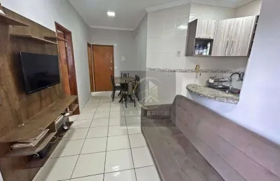 Apartamento com 1 dormitório à venda, 40 m² por r$ 325.000,00 - boqueirão - praia grande/sp