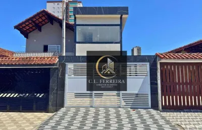 Casa com 3 dormitórios à venda, 110 m² por r$ 392.000,00 - maracanã - praia grande/sp