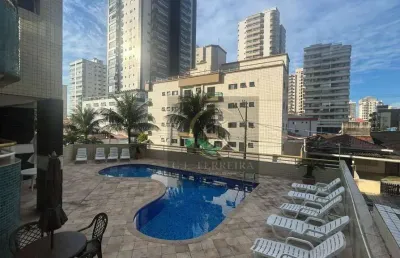 Apartamento com 1 dormitório à venda, 58 m² por r$ 340.000 - tupi - praia grande/sp