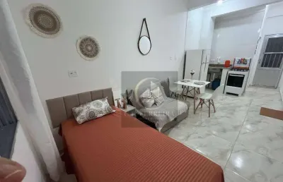Kitnet com 1 dormitório à venda, 32 m² por r$ 205.000,00 - aviação - praia grande/sp