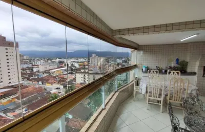 Apartamento com 3 dormitórios à venda, 115 m² por r$ 750.000 - aviação - praia grande/sp