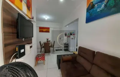 Apartamento com 1 dormitório, sacada, à venda, 37 m² por r$ 250.000 - mirim - praia grande/sp