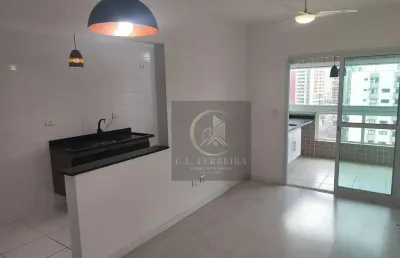 Apartamento com 2 dormitórios à venda, 68 m² por r$ 600.000 - canto do forte - praia grande/sp